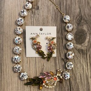 Ann Taylor Bird of Paradise Necklace & Earring Set